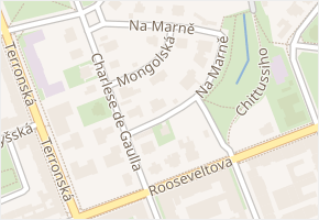 Na Marně v obci Praha - mapa ulice