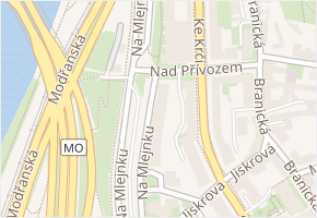 Na Mlejnku v obci Praha - mapa ulice