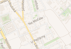 Na močále v obci Praha - mapa ulice