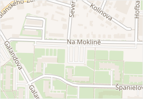 Na moklině v obci Praha - mapa ulice