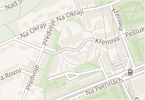 Na okraji v obci Praha - mapa ulice