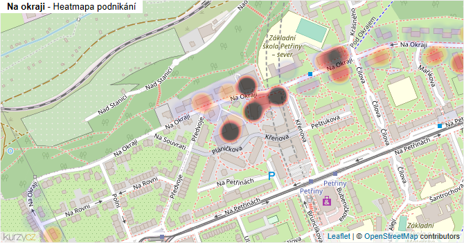 Na okraji - mapa podnikání