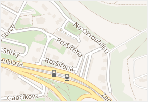 Na Okrouhlíku v obci Praha - mapa ulice