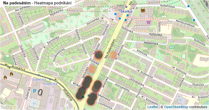 Na padesátém - mapa podnikání