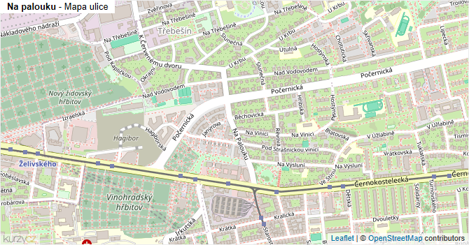 Na palouku - mapa ulice