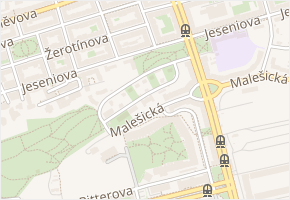 Na Parukářce v obci Praha 2 - mapa ulice