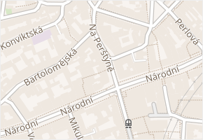 Na Perštýně v obci Praha 4 - mapa ulice