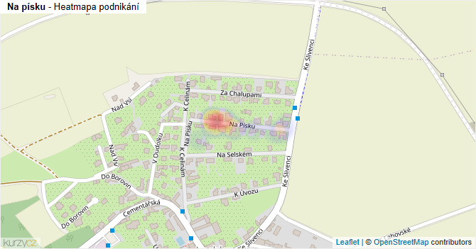 Na písku - mapa podnikání