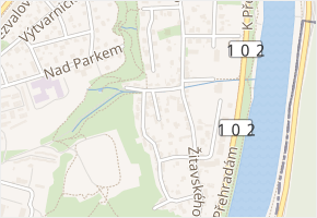 Na plácku v obci Praha - mapa ulice