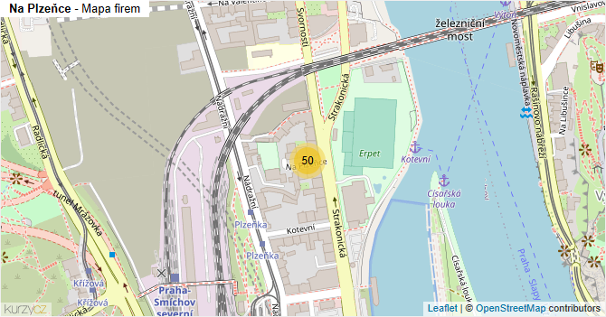 Na Plzeňce - mapa firem
