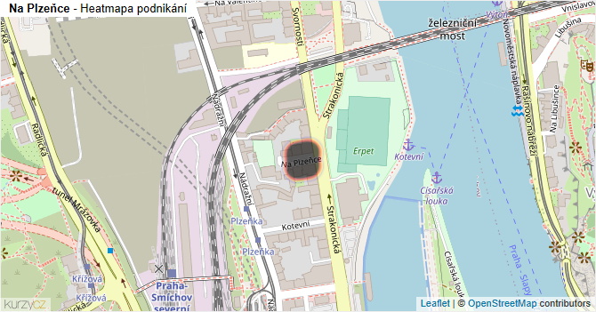Na Plzeňce - mapa podnikání