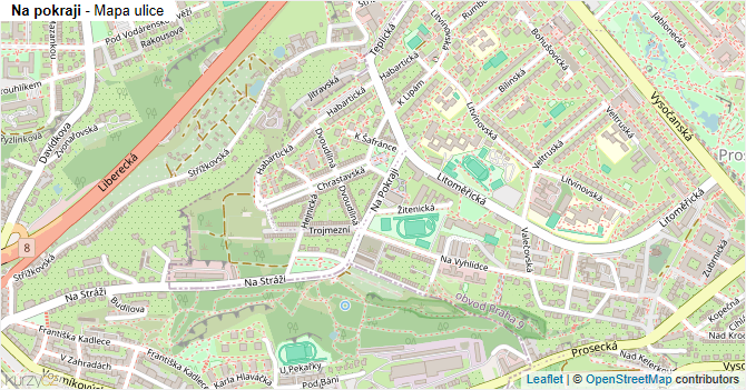 Na pokraji - mapa ulice