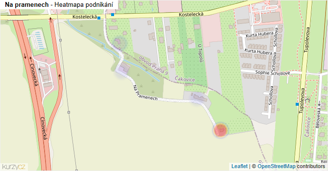 Na pramenech - mapa podnikání