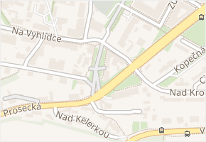 Na Proseku v obci Praha - mapa ulice
