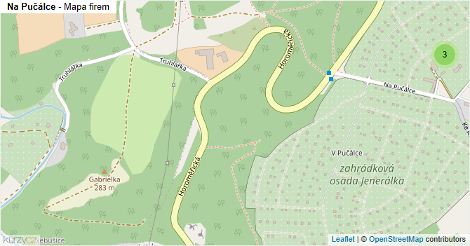 Na Pučálce - mapa firem