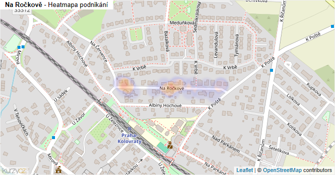 Na Ročkově - mapa podnikání
