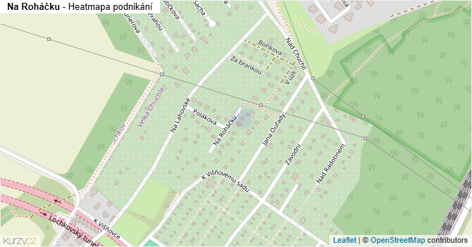 Na Roháčku - mapa podnikání