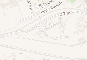 Na spádu v obci Praha 13 - mapa ulice