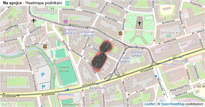 Na spojce - mapa podnikání