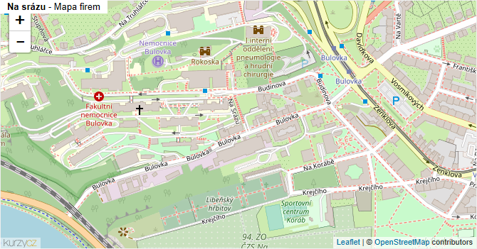 Na srázu - mapa firem