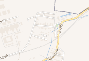 Na staré silnici v obci Praha - mapa ulice