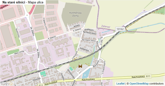 Na staré silnici - mapa ulice