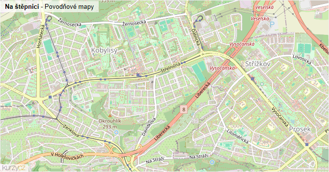 Na štěpnici - záplavové mapy stoleté vody
