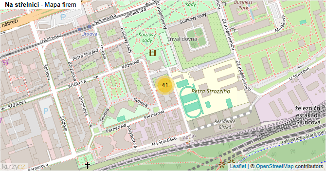 Na střelnici - mapa firem