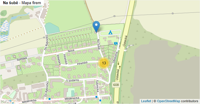 Na šubě - mapa firem