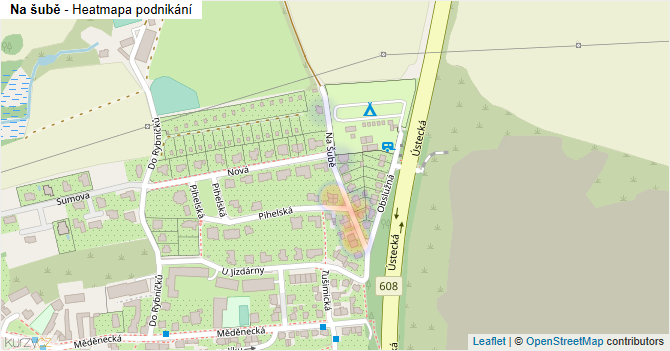 Na šubě - mapa podnikání