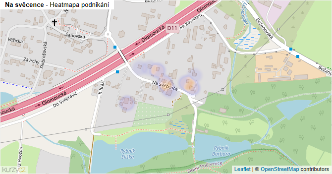 Na svěcence - mapa podnikání