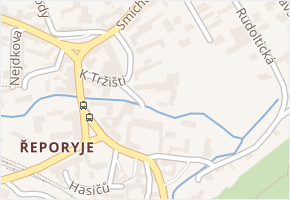 Na tržišti v obci Praha 2 - mapa ulice