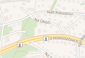 Na úbočí v obci Praha 8 - mapa ulice