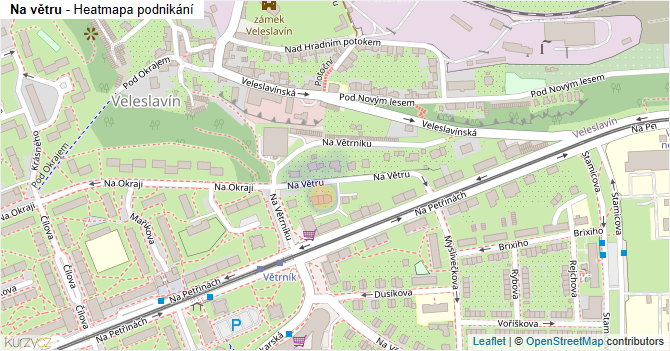 Na větru - mapa podnikání