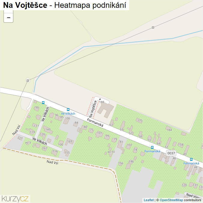 Mapa Na Vojtěšce - Firmy v ulici.