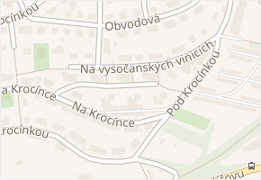 Na vysočanských vinicích v obci Praha - mapa ulice