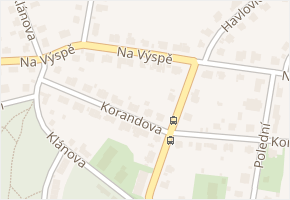 Na výspě v obci Praha 10 - mapa ulice