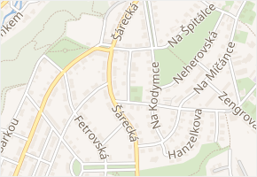 Na Zavadilce v obci Praha - mapa ulice