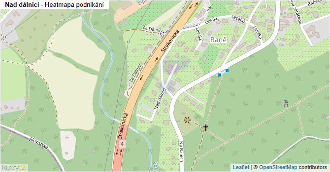 Nad dálnicí - mapa podnikání