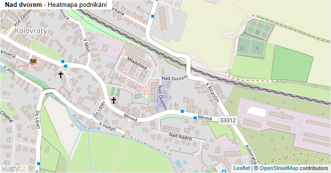 Nad dvorem - mapa podnikání