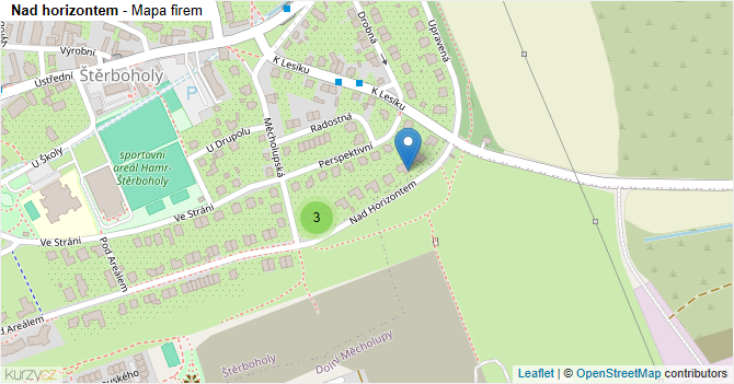 Nad horizontem - mapa firem