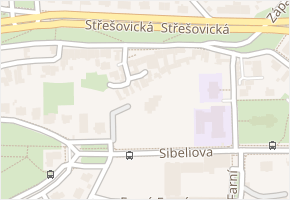Nad hradním vodojemem v obci Praha - mapa ulice