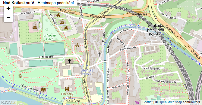 Nad Kotlaskou V - mapa podnikání