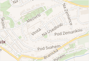 Nad křížkem v obci Praha - mapa ulice