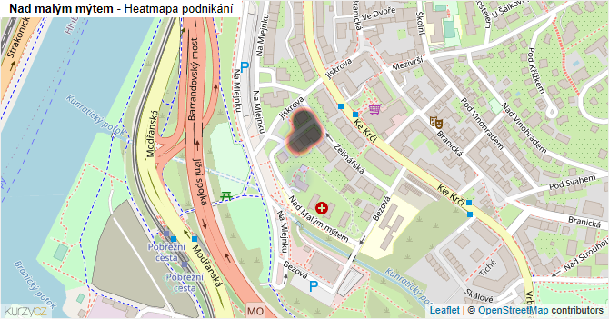 Nad malým mýtem - mapa podnikání