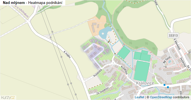 Nad mlýnem - mapa podnikání