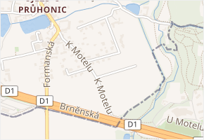 Nad náhonem v obci Praha - mapa ulice