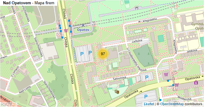 Nad Opatovem - mapa firem