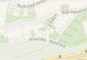 Nad pískovnou v obci Praha 4 - mapa ulice