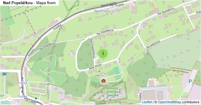 Nad Popelářkou - mapa firem
